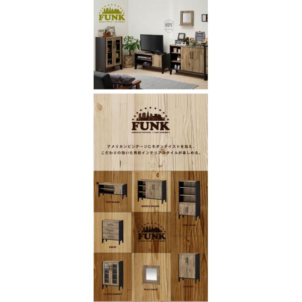 ガラスキャビネット FUNK ディスプレイラック ビンテージ 男前