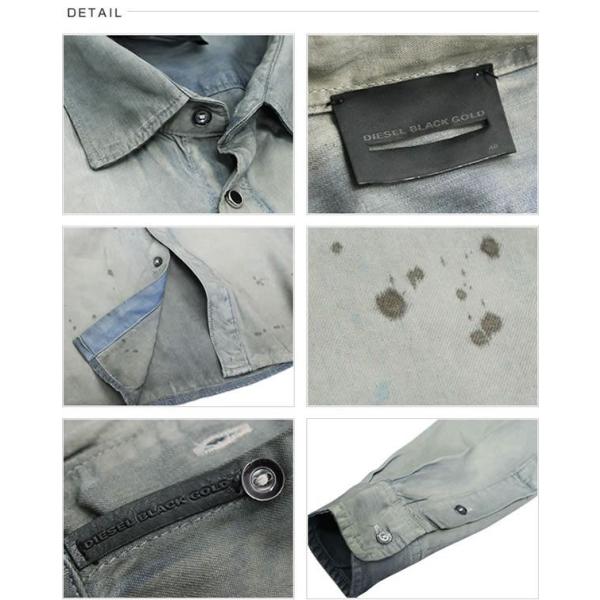 ディーゼル DIESEL BLACK GOLD デニムシャツ メンズ シャツ 長袖