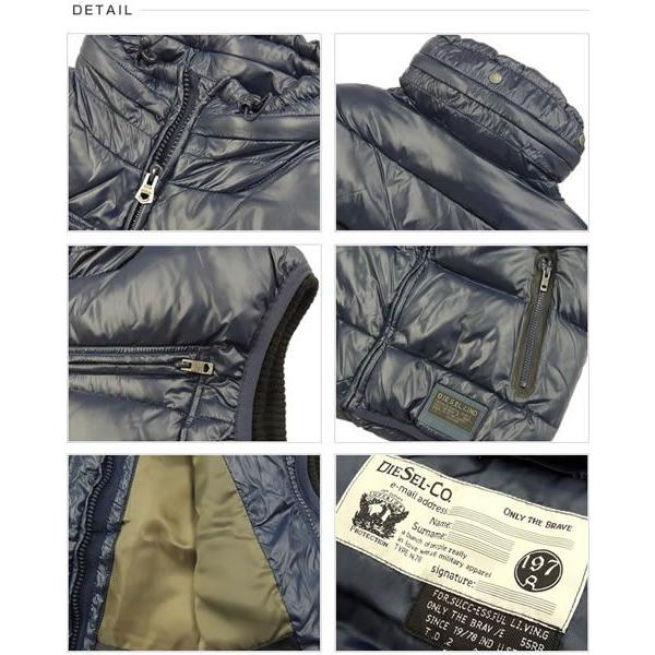 【美品】ディーゼル ダウンベスト(S) ディーゼル DIESEL ダウン ベスト メンズ フード ダウン ベスト