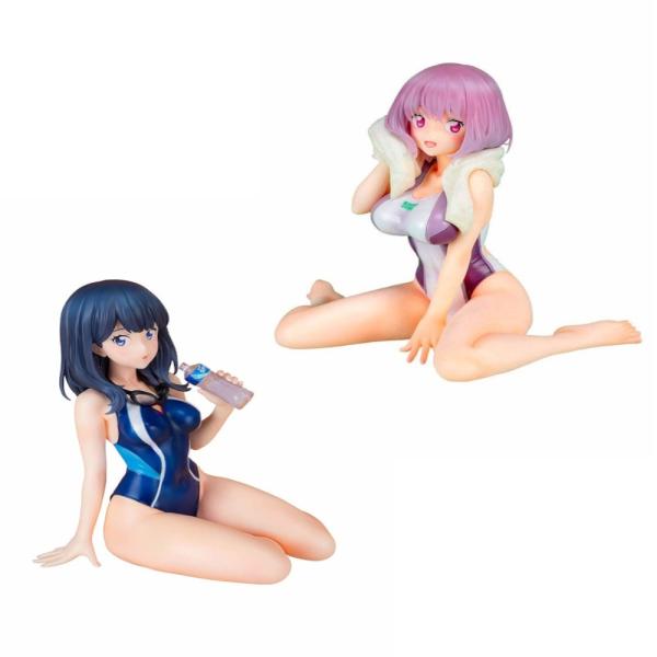 SSSS.GRIDMAN「宝多六花」&「新条アカネ」競泳水着ver 塗装済み完成品