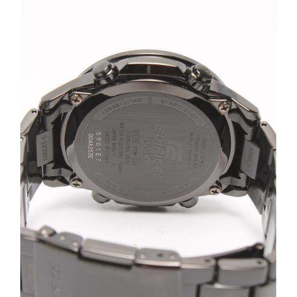 美品 カシオエディフィス 腕時計 EQW-550 5178-A ソーラー ブラック