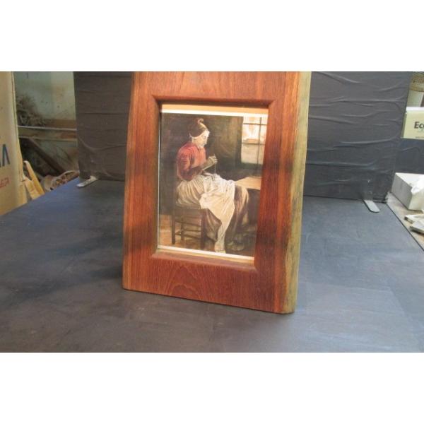 油彩画 F8 木製フレームチーク材 油額】油絵額・キャンバス額・木製