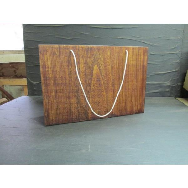 桐一枚板拭き漆横長木のトートバッグ 木製 鞄 木のバッグ 木製鞄 木の