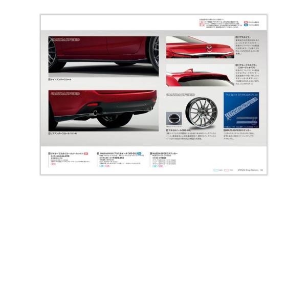 マツダスピード（MAZDASPEED）サイドアンダースカート(ホール
