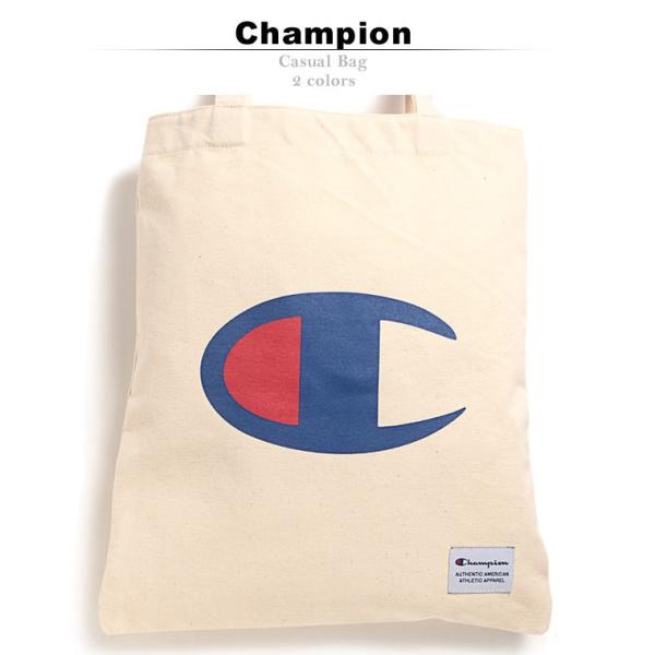 チャンピオン バッグ Champion トートバッグ キャンバス地 ロゴ