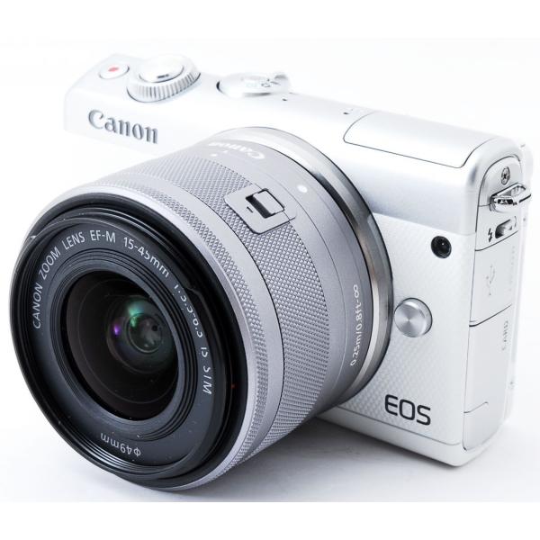 キヤノン ミラーレス一眼 CANON EOS M100 レンズキット ホワイト 中古 新品SDカード付き 届いてすぐに使える Wi-Fi搭載  /【Buyee】 Buyee - Japanese Proxy Service | Buy from Japan!