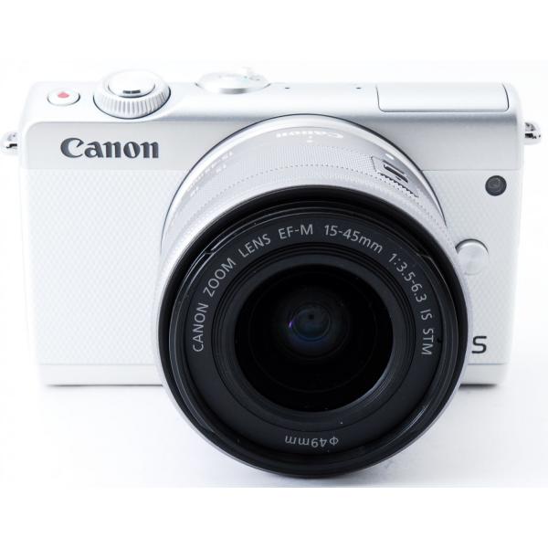 Canon EOS M100 ミラーレスカメラ ホワイト EOS M キヤノン Canon ミラーレス一眼 M100 レンズキット