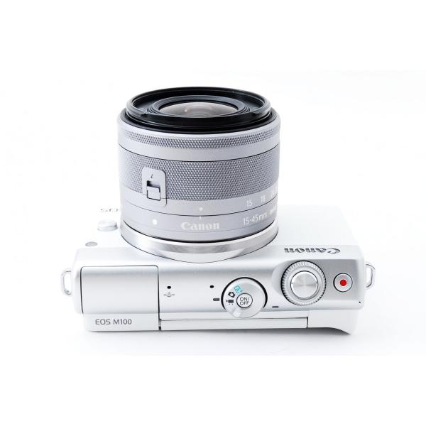 Canon EOS M100 レンズキット ホワイト⭐専用フェイスジャケット付！-