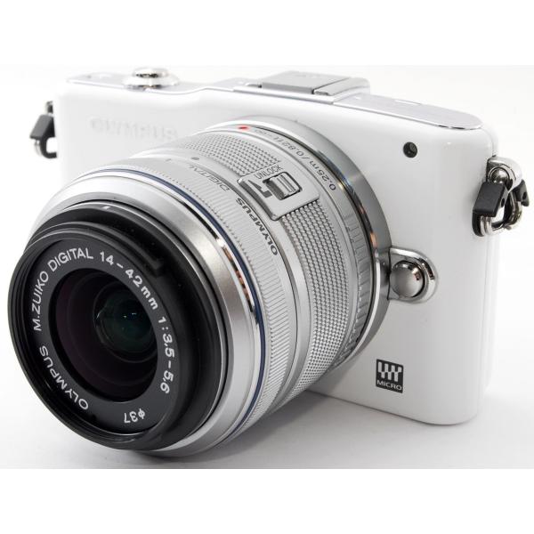 オリンパスミラーレスOLYMPUS PEN mini E-PM1 ホワイトレンズキット中古新品SDカード付き届いてすぐに使える/【Buyee】