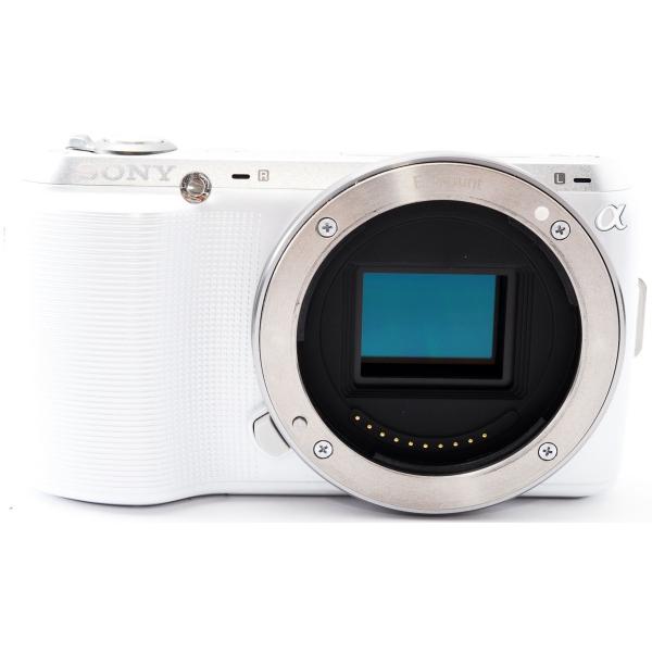 ソニー ミラーレス SONY α NEX-C3 レンズキット ホワイト 中古