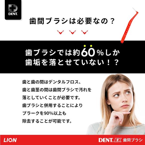 歯間ブラシ ライオン デントEX LION DENT.EX 4箱セット(１箱4本入り