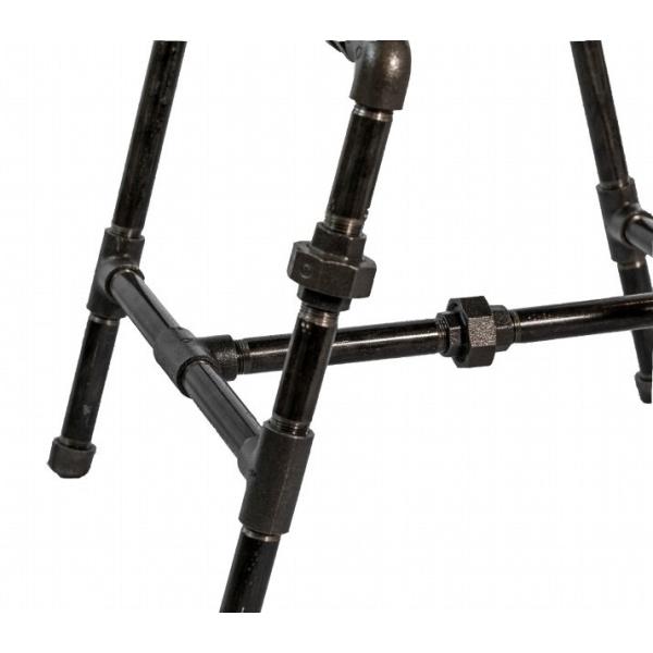 スツール 角 椅子 鉄管 インダストリアル 男前インテリア アンティーク