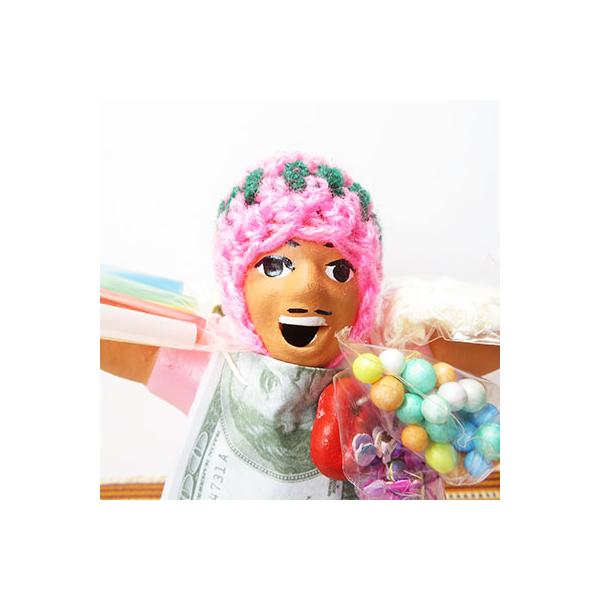 訳あり)【OUTLET】ペルー雑貨/エケッコおじさん人形PK/幸運