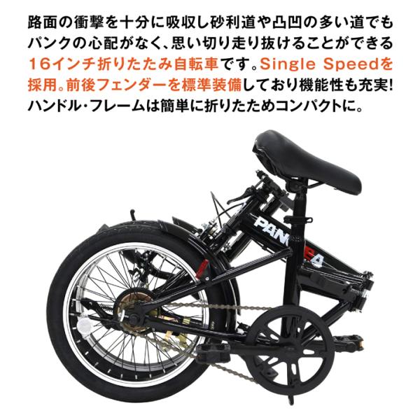 ノーパンク 折りたたみ自転車 前後泥除け標準装備 PANGAEA(パンゲア) FDB160-NP 16インチ /【Buyee】 Buyee -  Japanese Proxy Service | Buy from Japan!