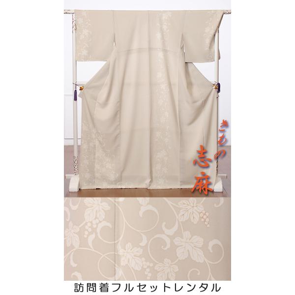 訪問着 レンタルフルセット8AD67『岩下志麻』ブランド/すっきり