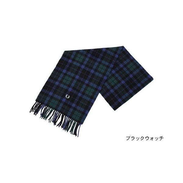 FRED PERRY(フレッドペリー)マフラー スチュワート タータン スカーフ フレッドペリー FRED PERRY マフラー メンズ ブラックウォッチ