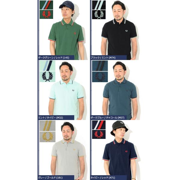 フレッドペリー ポロシャツ 英国製 半袖 FRED PERRY メンズ M12N