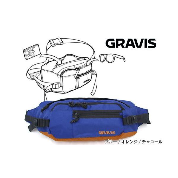 グラビス gravis シャトル バッグ ブルー/オレンジ/チャコール メンズ