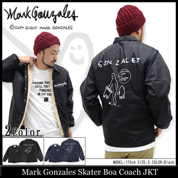 マークゴンザレス　MARK GONZALES コーチジャケット　裏ボア Mark Gonzales What it isNt ART BY MARK GONZALES マーク