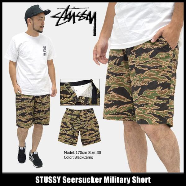 ステューシーSTUSSY ハーフパンツメンズSeersucker Military(stussy