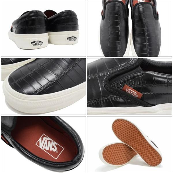 Vans croc 2024 leather slip on