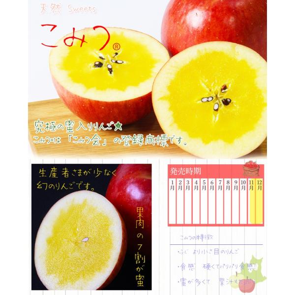 蜜入り りんご 「 こみつ 」 特選 10〜13玉 2kg JA津軽みらい 贈答用