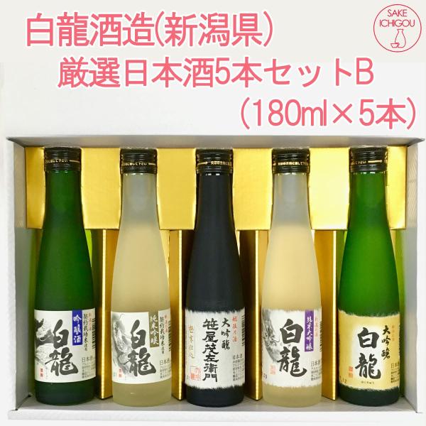 日本酒飲み比べ白龍酒造５本セットＢ(特選大吟醸入り) /【Buyee】 bot