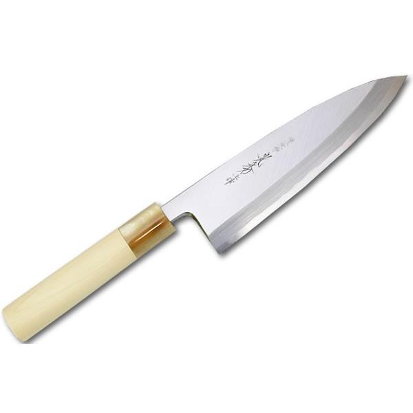 包丁堺一文字光秀白鋼霞研相出刃包丁180mm【名入れ即日可能】 包丁送料