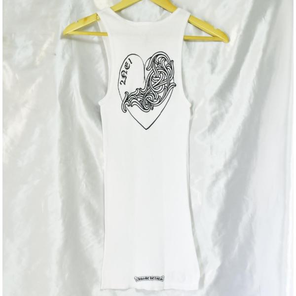 クロムハーツ CHROME HEARTS タンクトップ レザークロスパッチ＆CH
