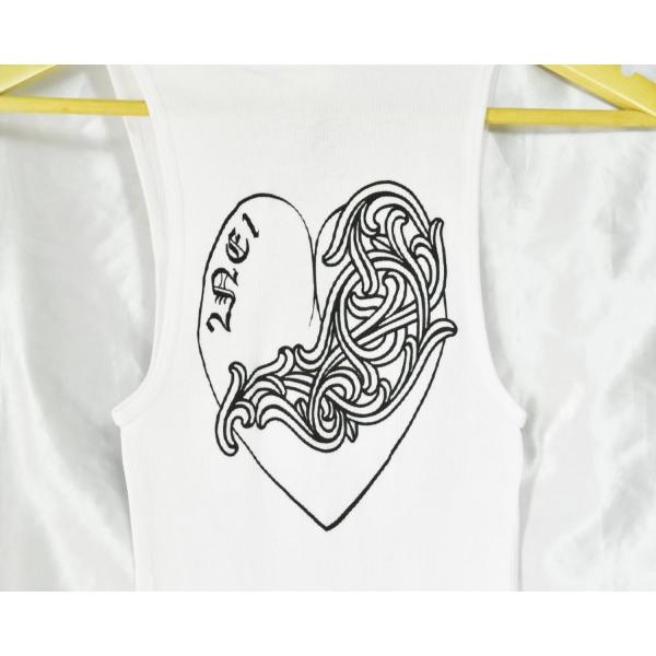 クロムハーツ CHROME HEARTS タンクトップ レザークロスパッチ＆CH
