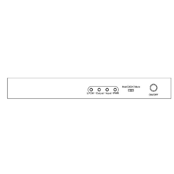 HDMI デジタルオーディオ分離器 7.1chアナログ出力[aEX-LPCM71ch