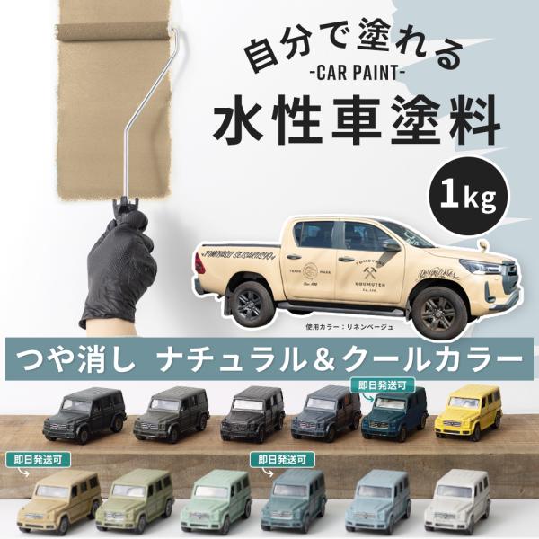 車 塗料 水性塗料 自動車塗料 全塗装 刷毛 ローラー つや消し 艶消し