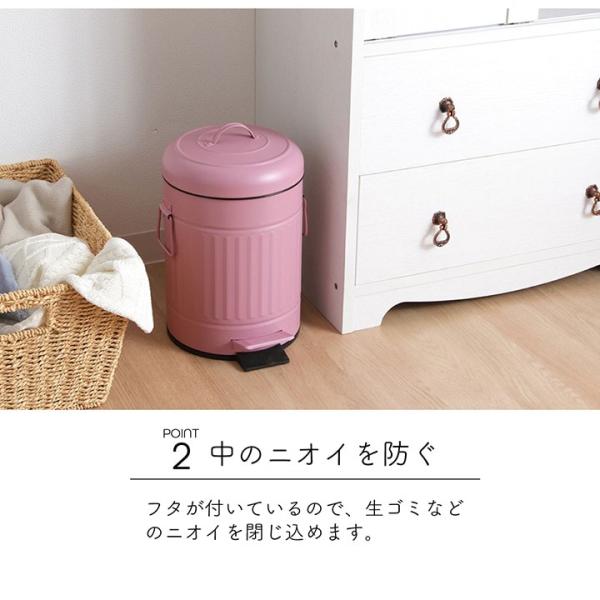 ゴミ箱 ふた付き おしゃれ 万能サイズ 12L スチール ペダルペール 12L