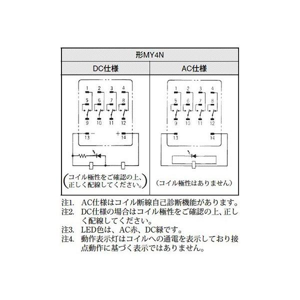 OMRON(オムロン)ミニパワーリレー品番：MY4N AC200/220 /【Buyee】