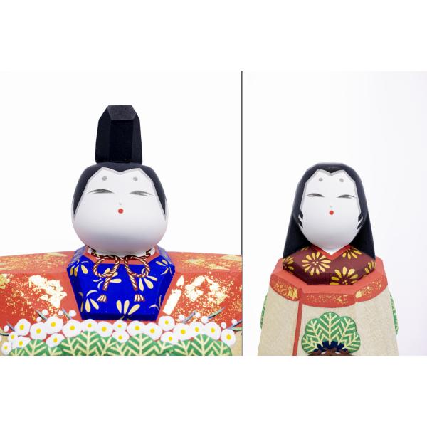 今こそお値引❗️掛軸『立雛図』立ち雛 箱無し♡上品なお顔立ち♡ 一刀彫り雛人形】 CA:Touch（かたち）】奈良一刀彫 cuna select