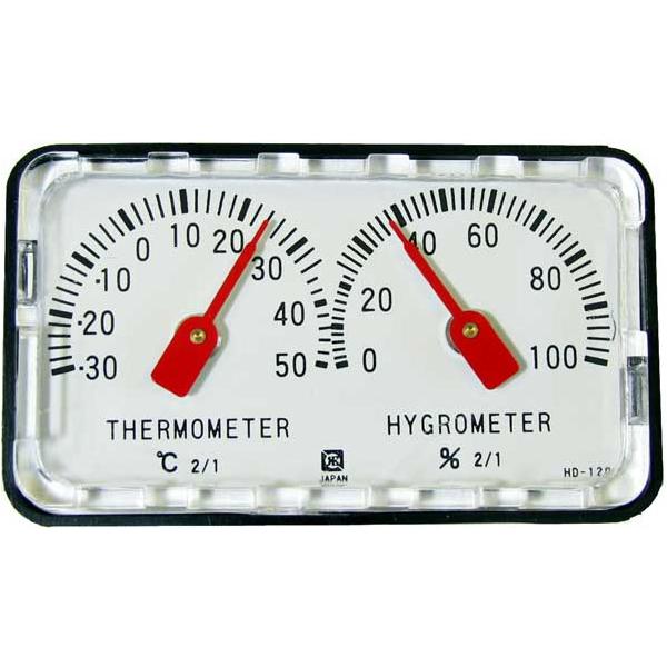 温度計 湿度計 温度湿度計 シンプル 温湿度計 高精度 小型 精密 アナログ温湿度計 HD-120 送料無料 通販 