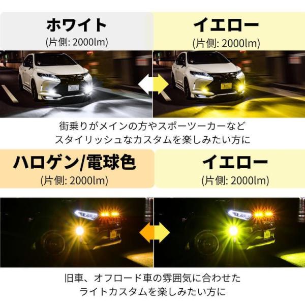 保証なし》2022年モデル fcl led フォグランプ専用 2色切り替え