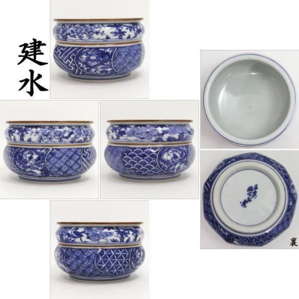Ｒ１１７　皆具　『平安　昭阿弥造』『青華祥瑞腰捻』『台子皆具』　共箱　茶道具 R117 皆具 『平安 昭阿弥造』『青華祥瑞腰捻』『台子皆具