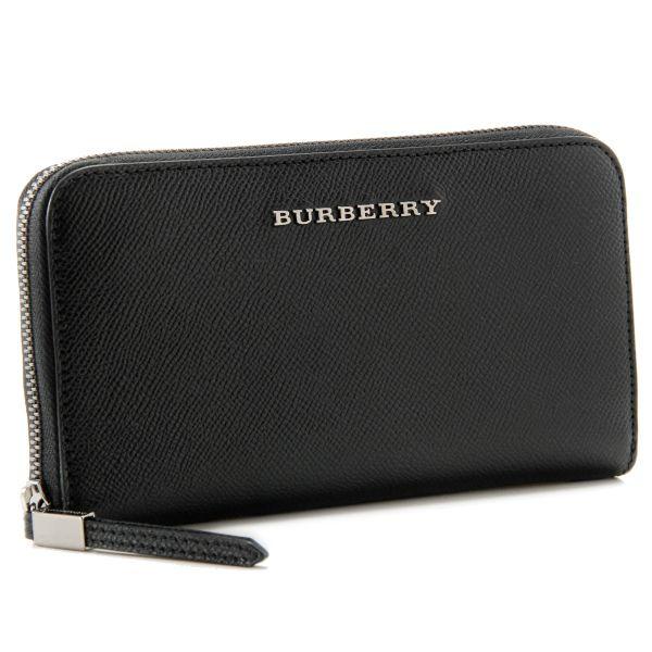 バーバリー/BURBERRY 財布メンズカーフラウンドファスナー長財布ブラック3885033-AALXI-00100 /【Buyee】