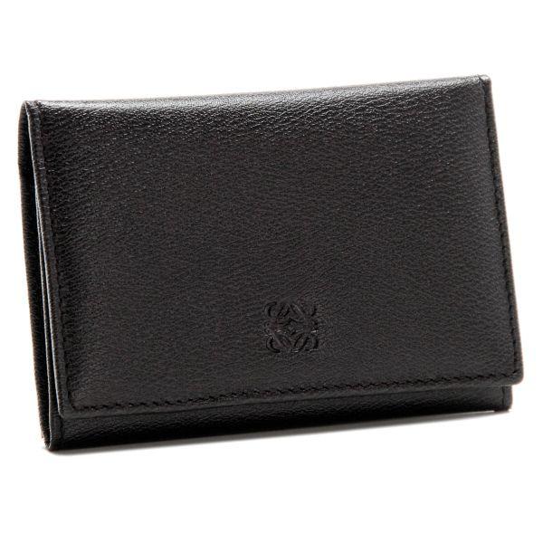 ロエベ/LOEWE 名刺入れ メンズ TEXTURA LEATHER カードケース ブラウン