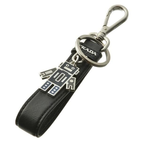 PRADA 付属品付き　キーホルダー　サフィアーノ　黒　ブラック 楽天市場】PRADA プラダ キーリング キーホルダー サフィアーノ