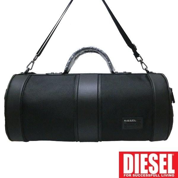 ディーゼル DIESEL ドラム ボストンバッグ トラベルバッグ ブラック