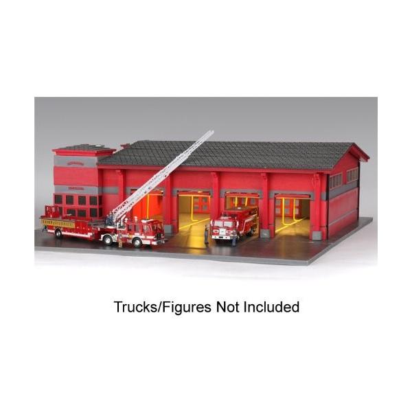 ダイキャストカー用 ジオラマ 消防署 4台格納 1/64 /【Buyee】 Buyee