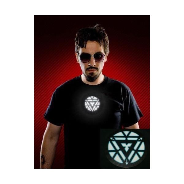 tony stark arc reactor shirt led