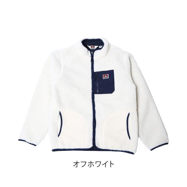 BEN DAVIS ボアジャケット フリース ホワイト BEN DAVIS ベンデイビス 
