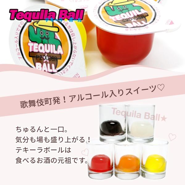 TEQUILA BALL テキーラボール 20個入り ORANGE/PINEAPPLE/Yoghourt