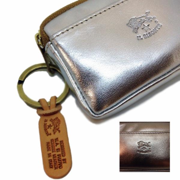 イルビゾンテ C0747 PE コインケース 【IL BISONTE】 キーリング付