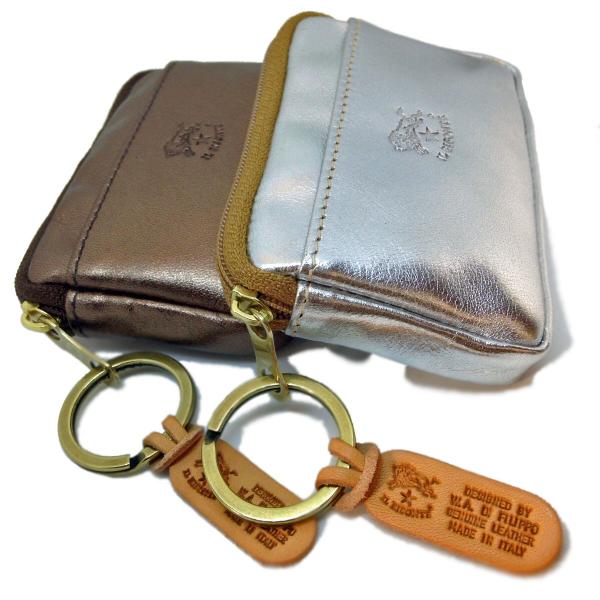 イルビゾンテ C0747 PE コインケース 【IL BISONTE】 キーリング付