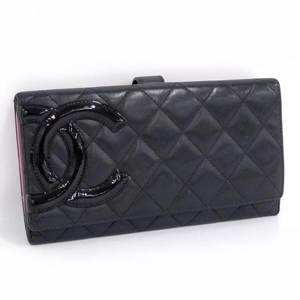 CHANEL カンボンライン Ｗホック長財布-