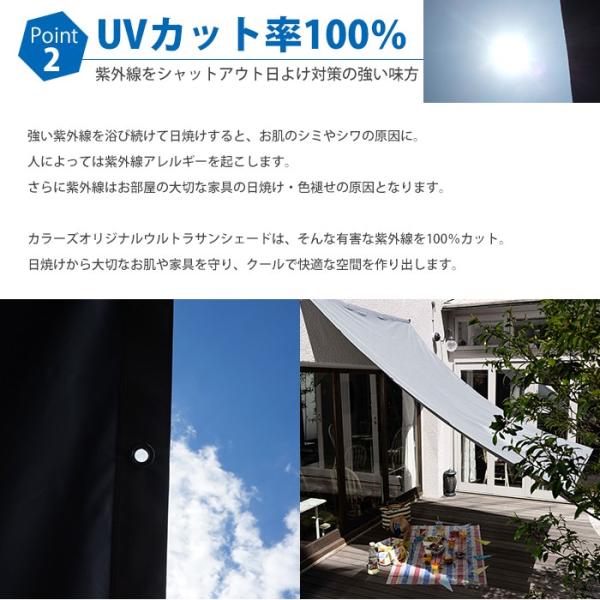 サンシェード 庭 ベランダ 大型 日よけシェード 雨よけ 窓 遮熱 UV